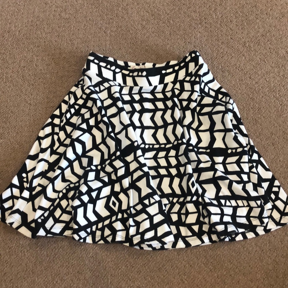 Printed skater skirt